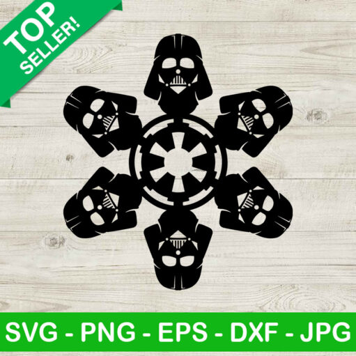 Star wars darth vader snowflake SVG, Darth Vader SVG, Star Wars Christmas SVG