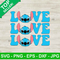 Stitch Retro Love SVG, Disney Retro SVG, Stitch Love SVG