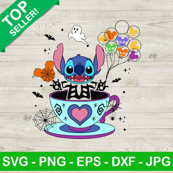 Stitch disney happy halloween SVG, Stitch skeleton SVG, Stitch funny SVG