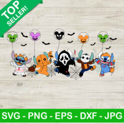 Stitch halloween horror character SVG, Stitch horror movie SVG, Stitch custome halloween SVG