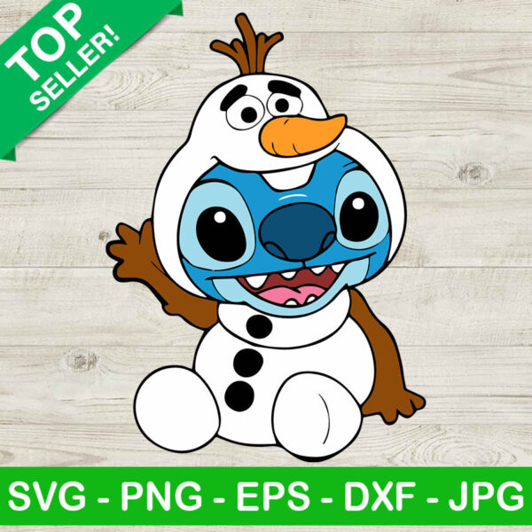 Stitch snowman costume SVG, Stitch with olaf costume SVG, Snowman olaf SVG