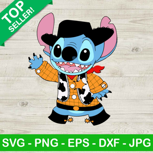 Stitch woody SVG, Stitch toy story SVG, Stitch custome SVG