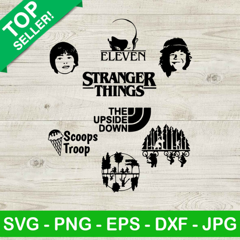 Stranger Things Bundle SVG, Stranger Things Character SVG, Stranger Things Eleven SVG