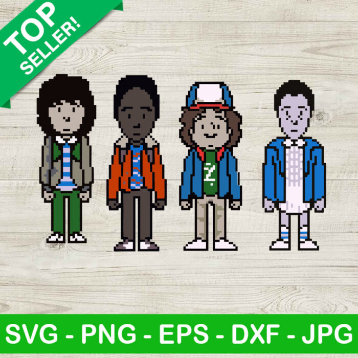 Stranger Things Pixel SVG, Stranger Things Character SVG, Stranger Things 4 SVG
