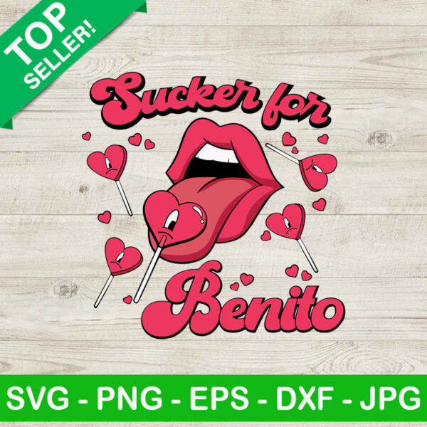 Sucker for benito bad bunny valentine SVG, Bad bunny SVG, Valentine SVG
