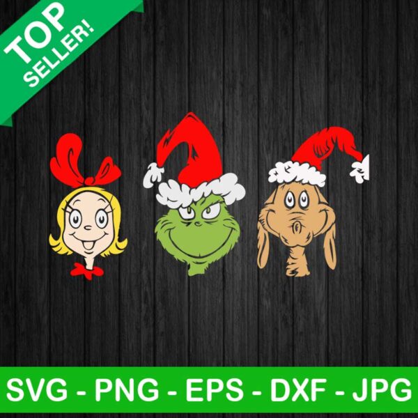 The grinch character christmas SVG, Max grinch cindy lou who SVG, Grinch friend christmas SVG