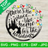 There's no place like home for the holidays Disney SVG, Mickey christmas light SVG, Disney castle SVG