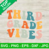 Third grade vibes SVG, School time SVG, Day of school SVG