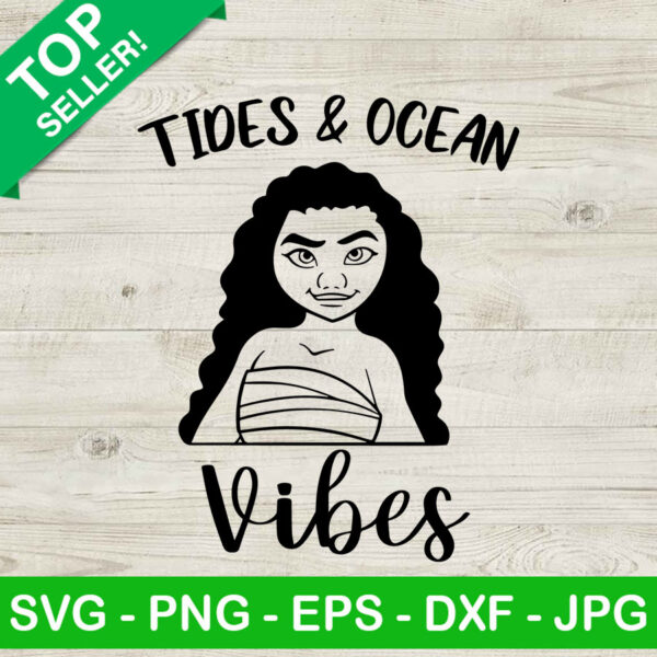 Tides and ocean vibes moana SVG, Moana SVG, Ocean tides SVG