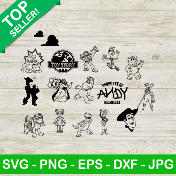 Toy story character bundle SVG, Toy story character SVG, Disney SVG