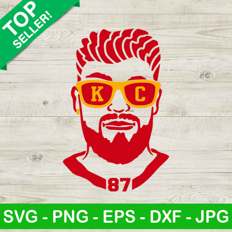 Travis Kelce 87 SVG, Kelce Chiefs SVG, Kansas City Chiefs SVG