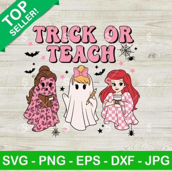 Trick Or Teach Disney Princess SVG