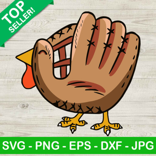 Turkey baseball gloves SVG