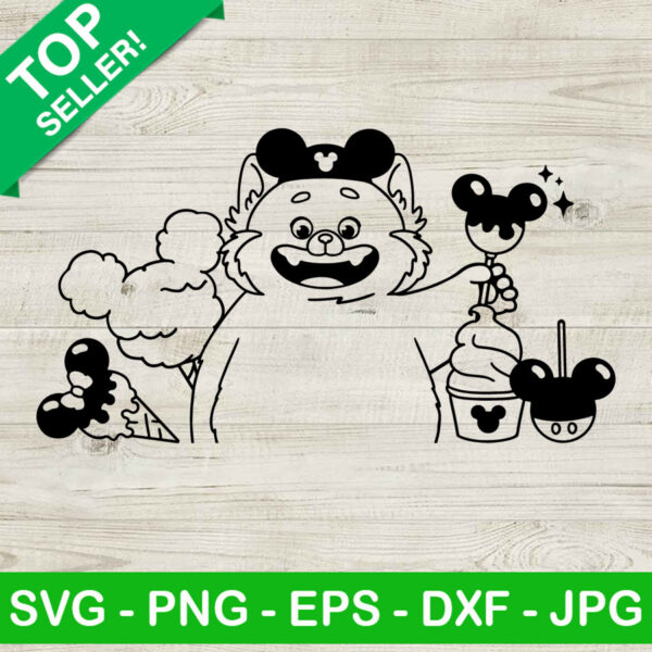 Turning Red Panda SVG, Mei Lee SVG, Turning Red Disney SVG