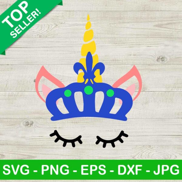 Unicorn king mardi Gras SVG, Unicorn king SVG, Mardi Gras SVG