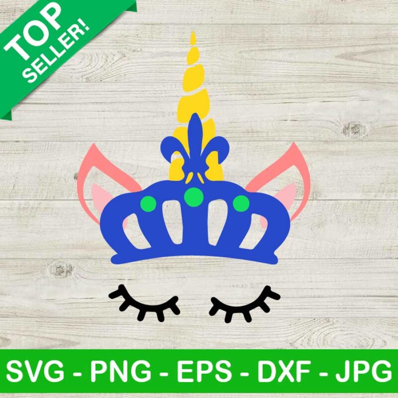Unicorn king mardi Gras SVG, Unicorn king SVG, Mardi Gras SVG