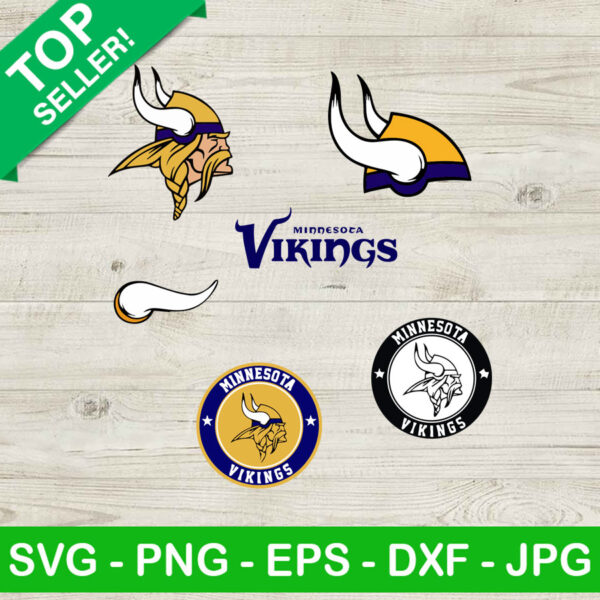 Vikings football SVG bundle, Vikings football team logo SVG, Minesota logo SVG