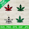 Weed pot christmas bundle SVG, Cannabis leaves SVG, Buffalo plaid marijuana SVG