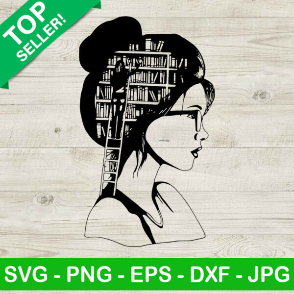 Women Reading SVG, Book Lovers SVG, Reading Woman SVG