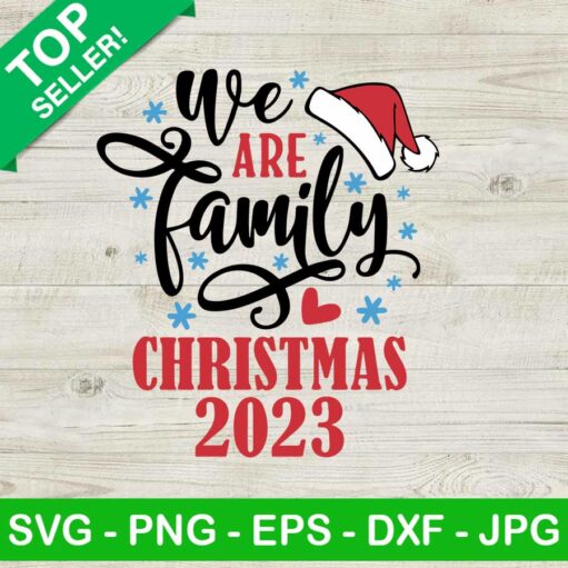 Wr are family christmas 2023 SVG