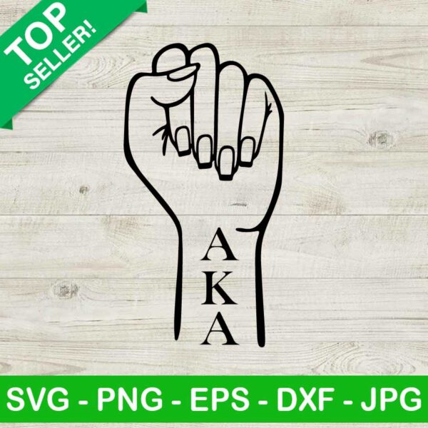 AKA hand SVG, Alpha Kappa Alpha sorority SVG, AKA quote SVG