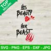 His beauty her beast SVG, Beauty and the breast SVG, Disney couple SVG