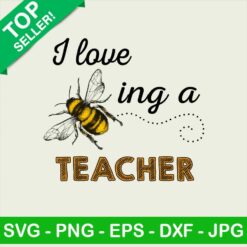 I Love Beeing A Teacher PNG, Teacher Love Sublimation transfer PNG, School Transfer PNG
