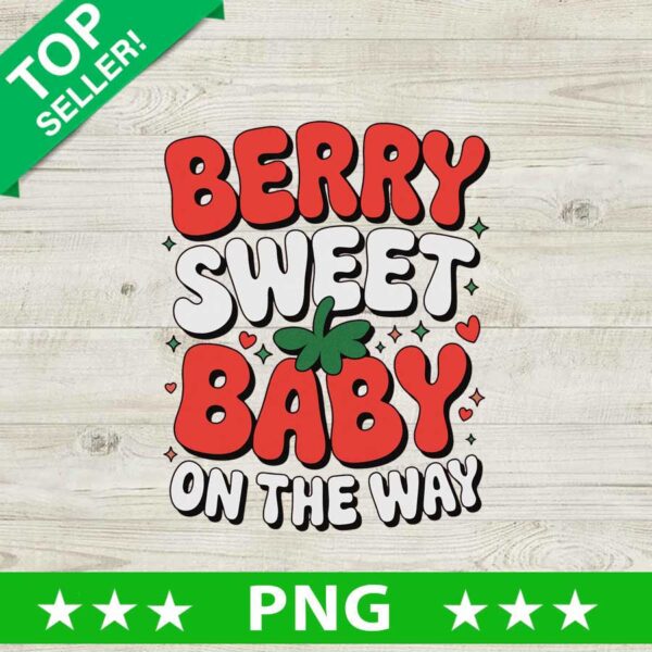 Berry Sweet Baby On The Way PNG