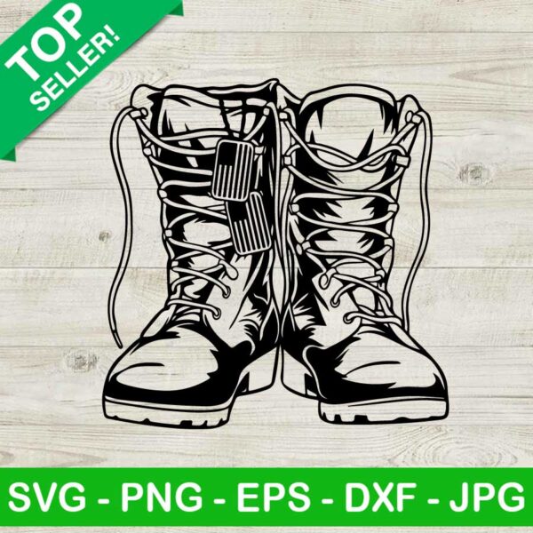 Combat boots SVG, US combat boots SVG, Veterans day SVG