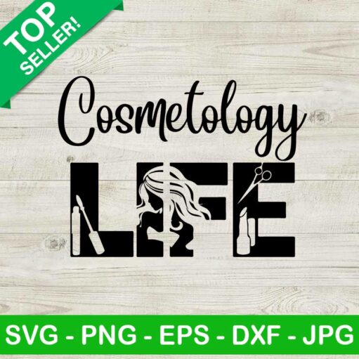 Cosmetology life SVG, Cosmetology quote SVG, Women beautician SVG