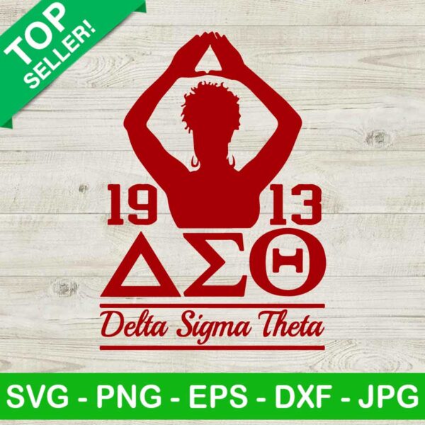 Delta sigma theta 1913 hand SVG, Delta sigma theta SVG, Sigma theta SVG
