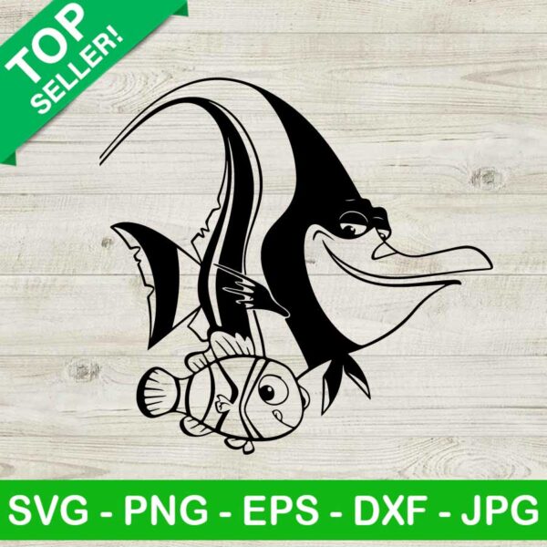 Gill and Nemo SVG, Finding nemo SVG, Finding nemo character SVG
