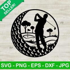 Golf ball SVG, Golfing SVG, Golf player SVG