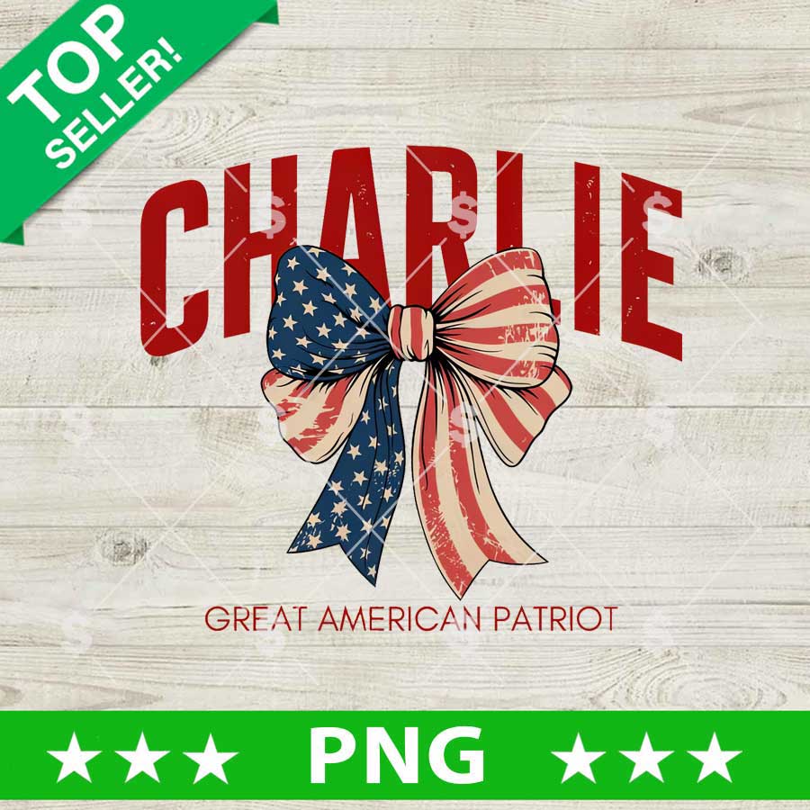 Charlie Kirk Great American Patriot PNG