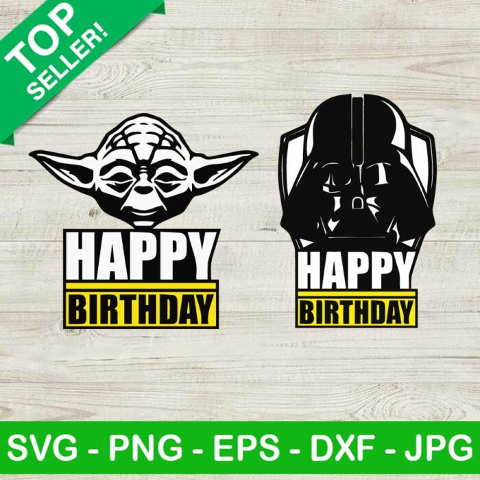 Happy birthday star war SVG, Star war SVG, Happy birthday SVG