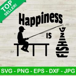 Happiness is fishing SVG, Fishing quote SVG, Fishing SVG