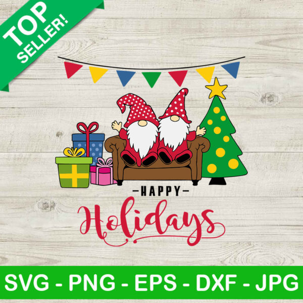 Happy Holiday SVG, Santa claus SVG, Christmas tree SVG