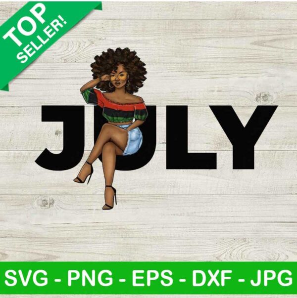 July black women PNG, Black women Sublimation transfer PNG, Afro girl Heat Transfer PNG