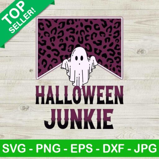 Halloween Junkie PNG, Halloween Ghost Sublimation PNG, Halloween PNG
