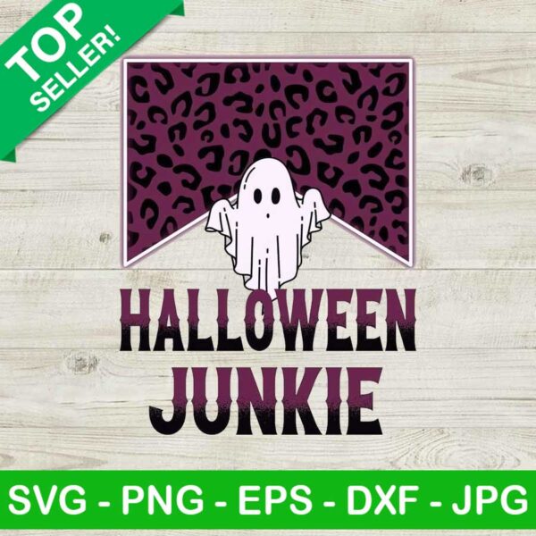 Halloween Junkie PNG, Halloween Ghost Sublimation PNG, Halloween PNG