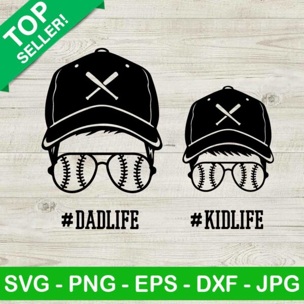 Dadlife kidlife baseball SVG, Dadlife baseball SVG, Kidlife baseball SVG