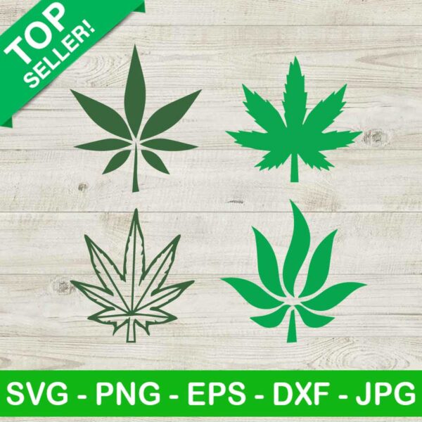 Cannabis leaf SVG, Marijuana SVG, Weed leaf SVG