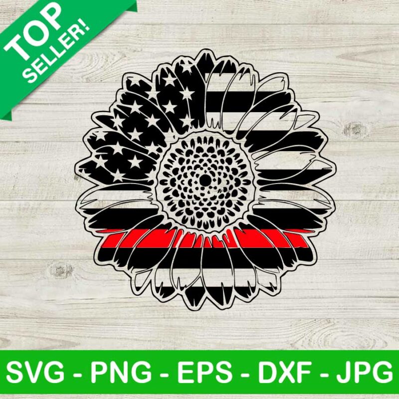 American flag sunflower SVG, American flag SVG, Sunflower SVG
