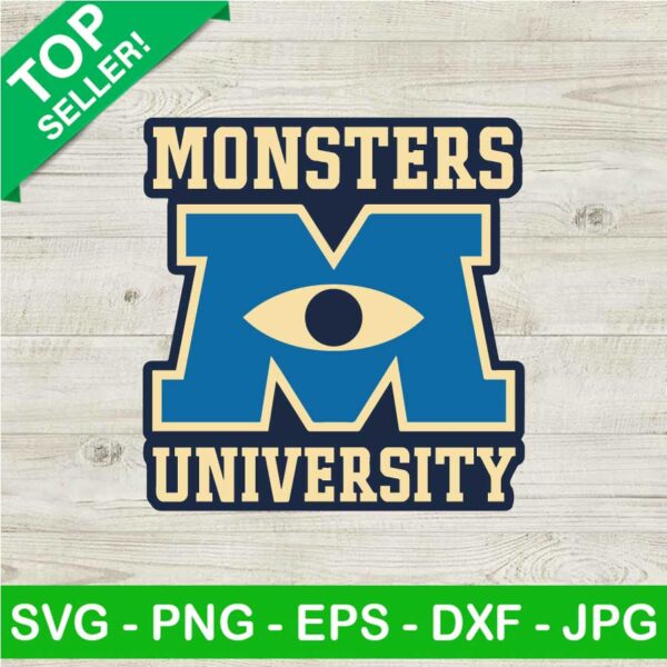Monsters university SVG, Monsters university logo SVG, Disney monster SVG