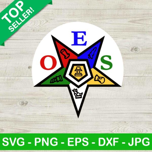 Order of easter star SVG, Easter star logo SVG, Oes star SVG