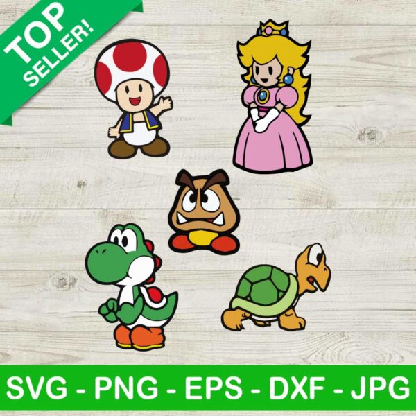 Super mario character SVG, Super mario SVG, Mario character SVG