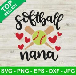Softball nana SVG, Love softball SVG, Sport quote SVG