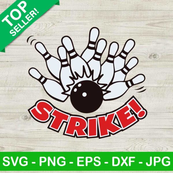 Bowling strike SVG, Funny bowling SVG, Sport SVG