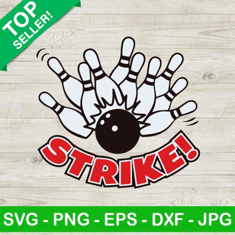 Bowling strike SVG, Funny bowling SVG, Sport SVG