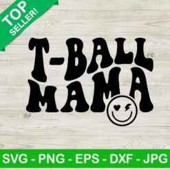 T ball mama smiley SVG, T ball mama SVG, Smiley face SVG